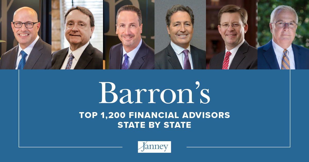 Six Janney Financial Advisors Named Barron’s Top 1,200 State By State ...