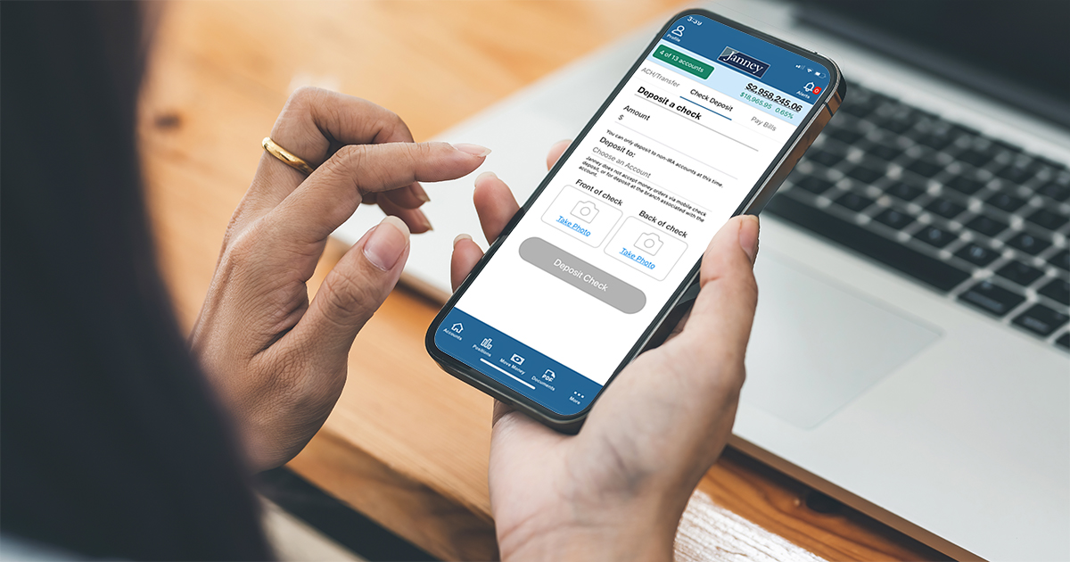 Mobile Check Deposit | Janney Montgomery Scott